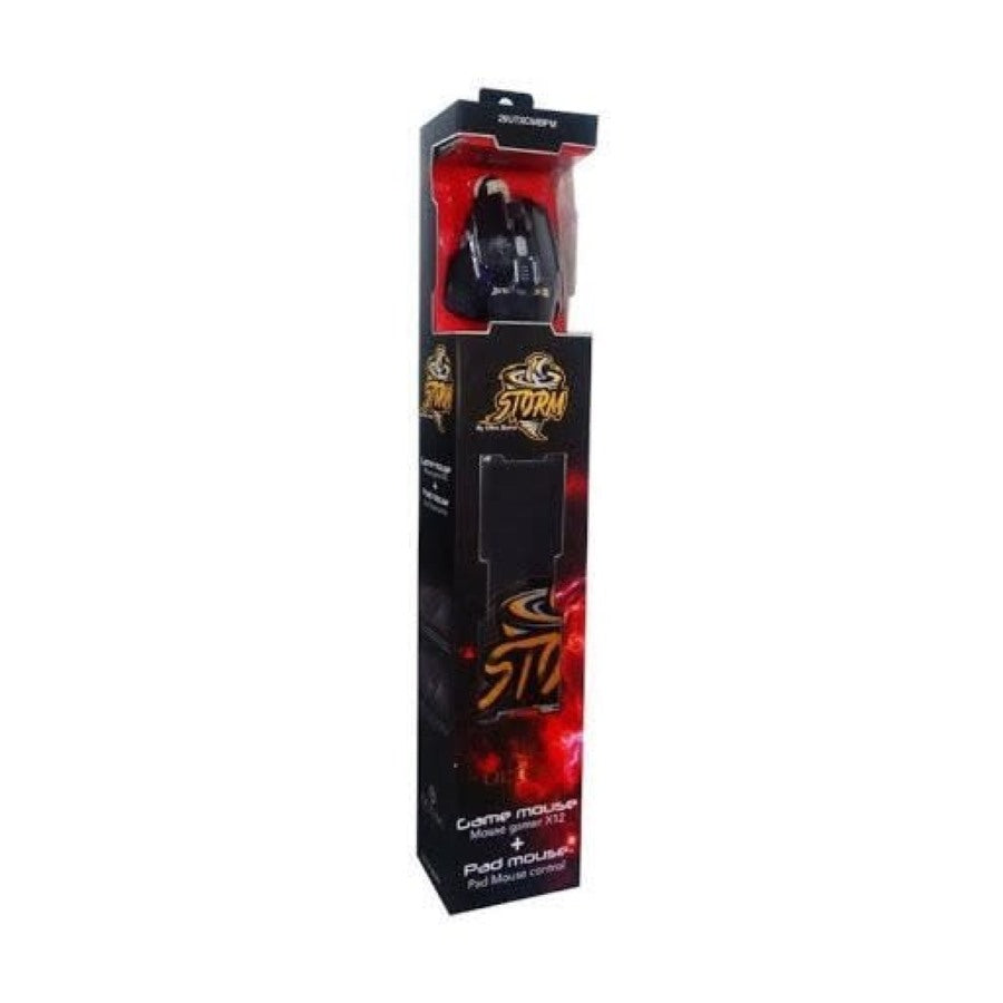 Kit Gamer Mouse + Pad Ultra Retro Iluminado