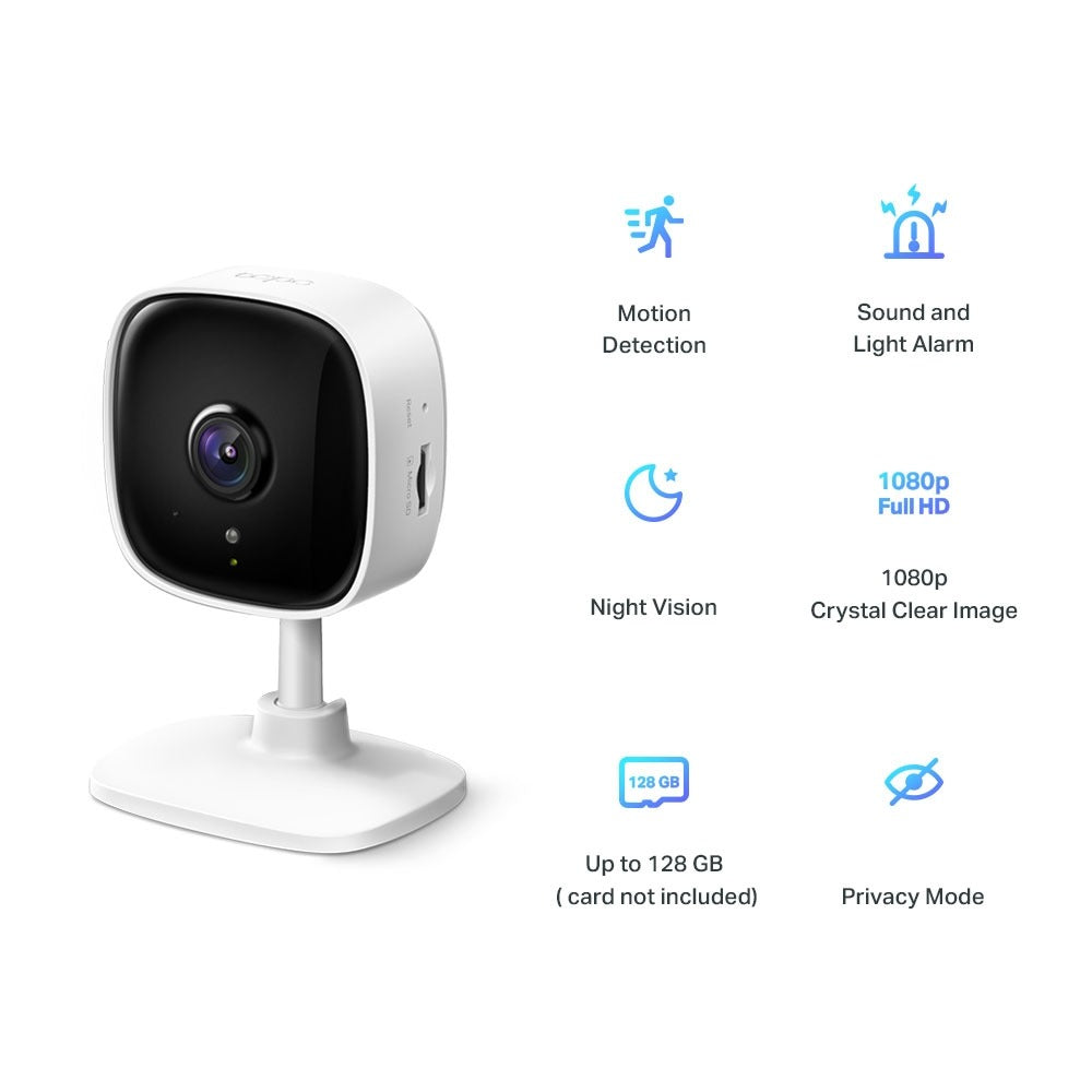 Cámara De Seguridad Wifi Tp-Link 1080P Full HD Tapo C100