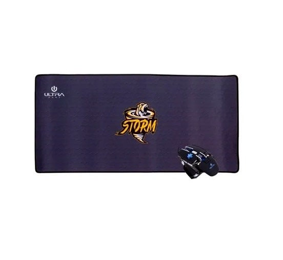 Kit Gamer Mouse + Pad Ultra Retro Iluminado