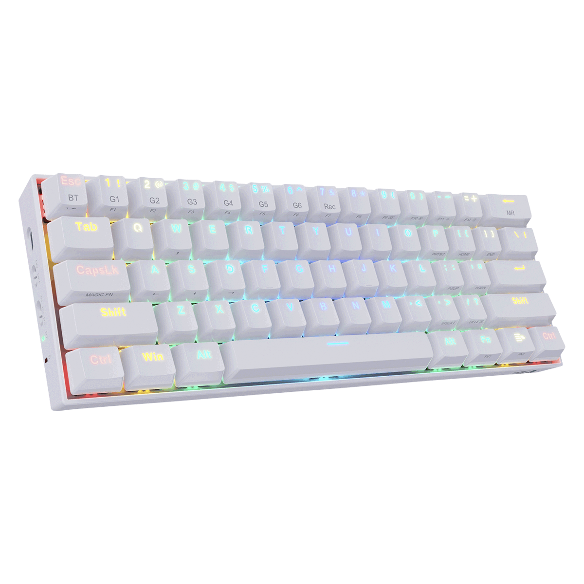Teclado Gamer Redragon Mecanico Draconic Blanco Bluetooth K530W-Rgb