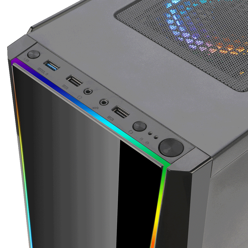 Gabinete Redragon Gamer Tailgate Vidrio Templado Full Rgb