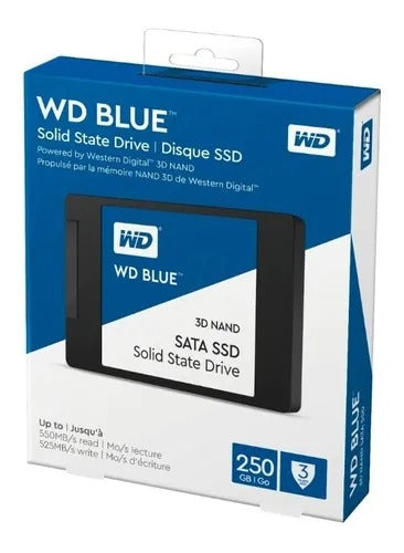 Disco Solido Ssd Wd 250Gb 2.5" Sata 3 Blue 3D Nano