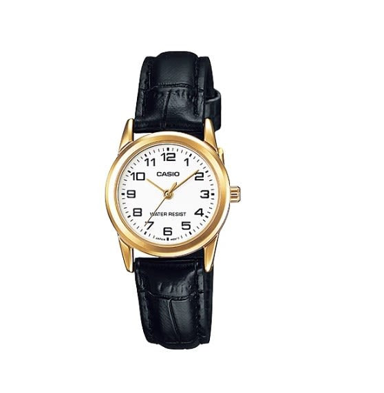 Reloj Casio de Mujer Cuero Negro Ltp-V001Gl-7Budf Classic