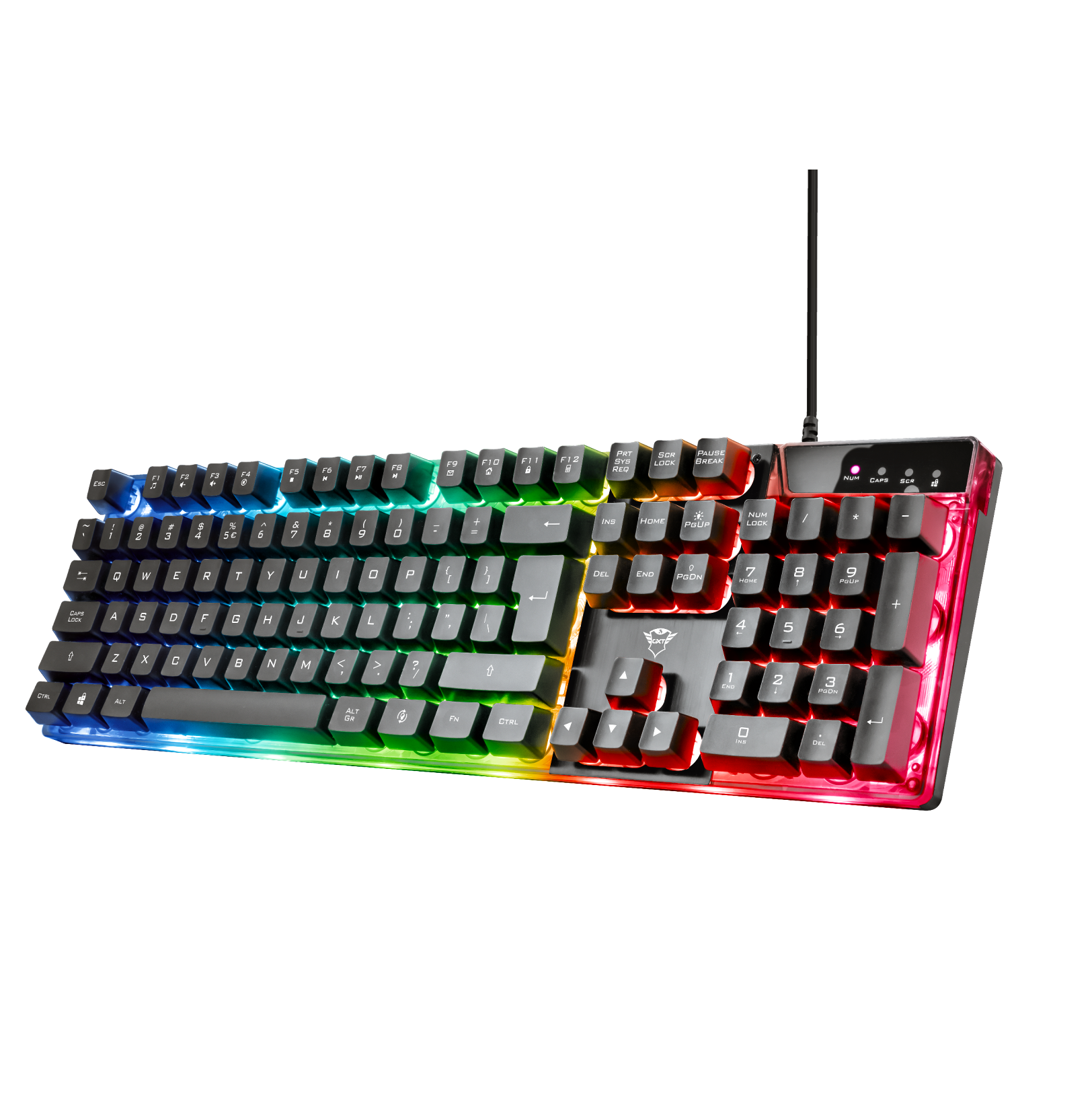 Teclado Gamer Trust Azor Gxt 835 Rgb Full Anti Ghosting