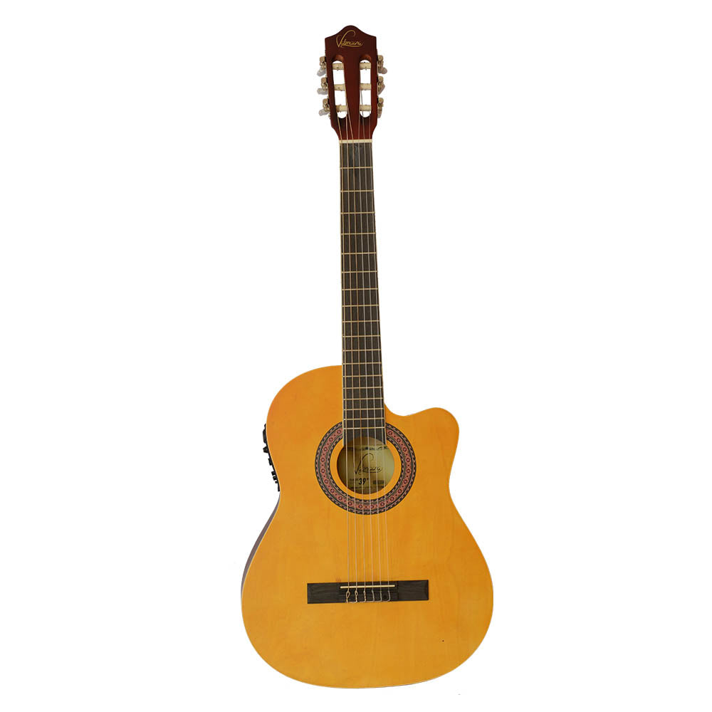 Guitarra Electróacustica 39 Valenciana Color Natural Funda
