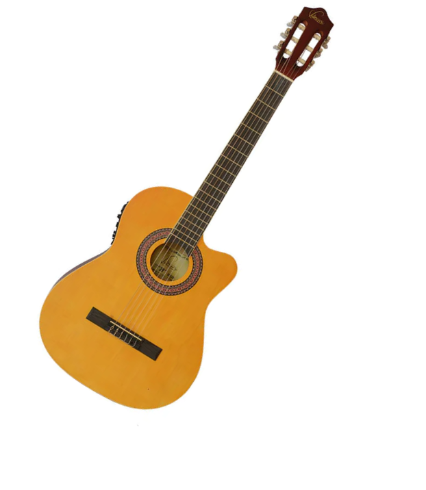 Guitarra Electróacustica 39 Valenciana Color Natural Funda