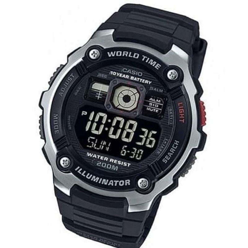 Reloj de Hombre Casio Black Ae-2000W-1Bvdf