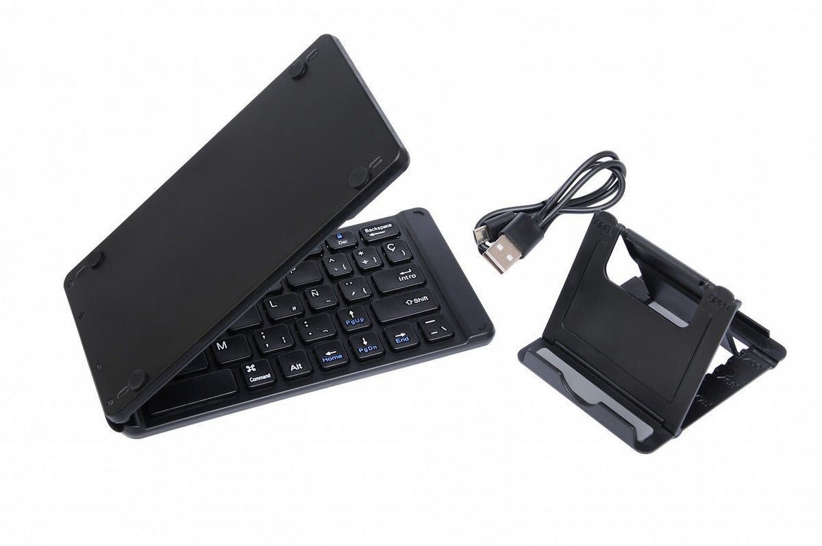 Teclado Bluetooth Plegable + Soporte+ Funda Tecmaster 100505