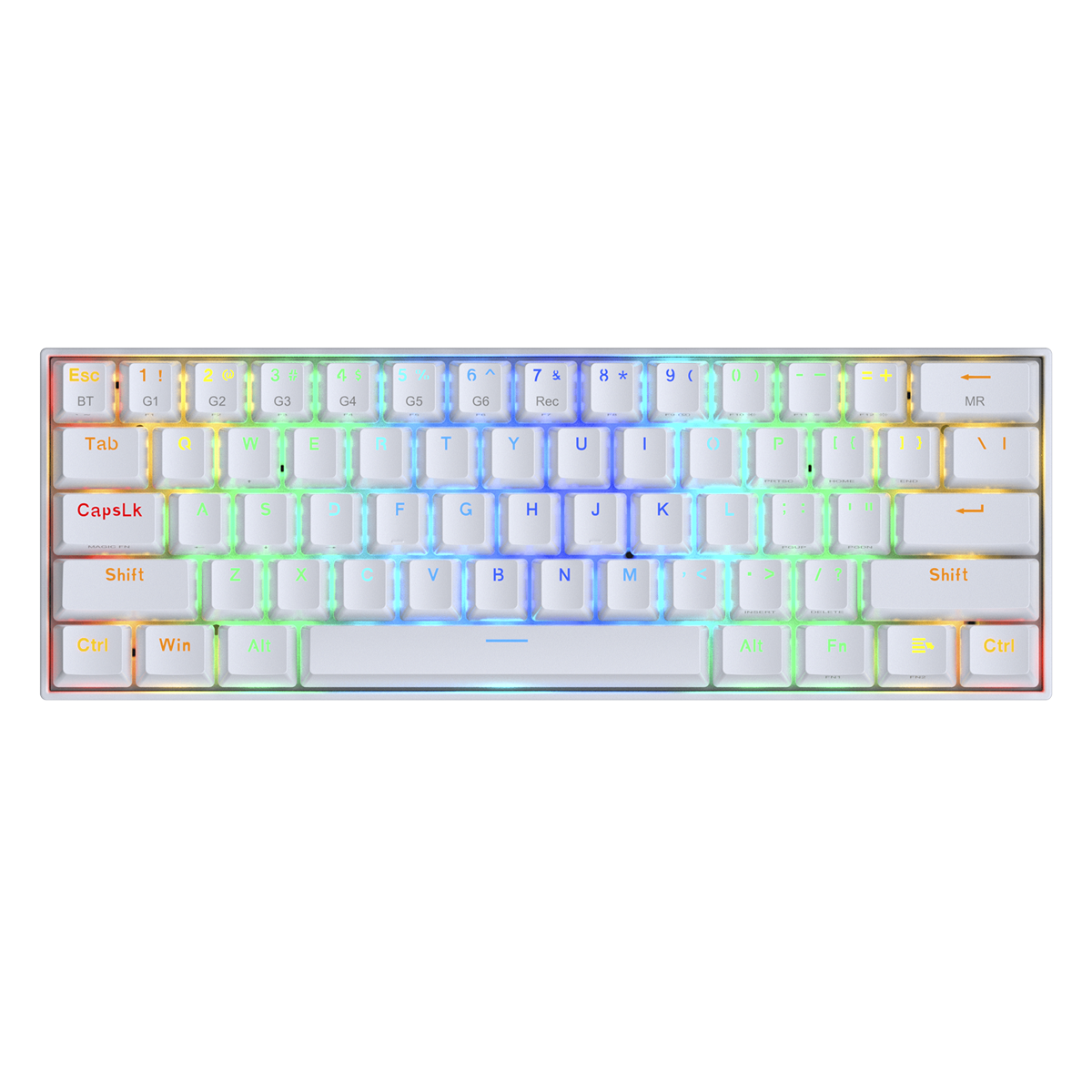Teclado Gamer Redragon Mecanico Draconic Blanco Bluetooth K530W-Rgb