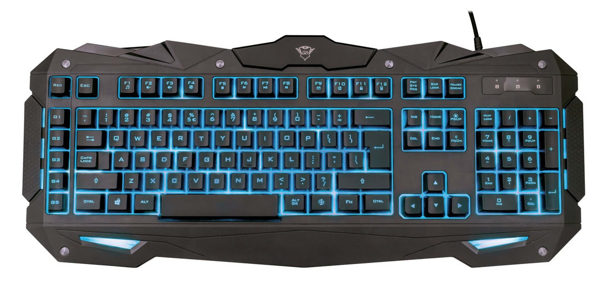 Teclado Gamer Trust Gxt 840 Myra Anti-Ghosting Multiplataformas