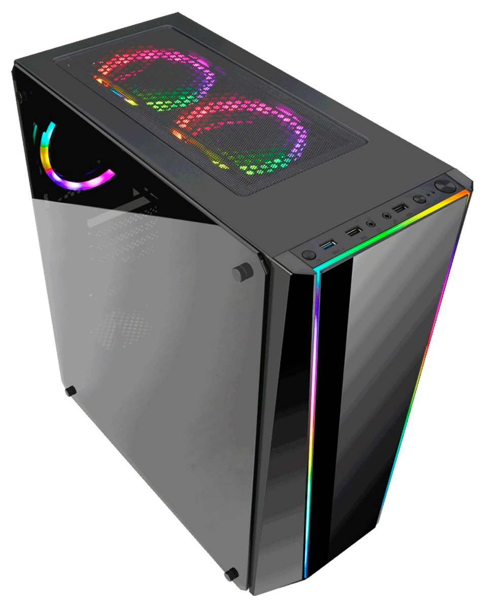 Gabinete Redragon Gamer Tailgate Vidrio Templado Full Rgb