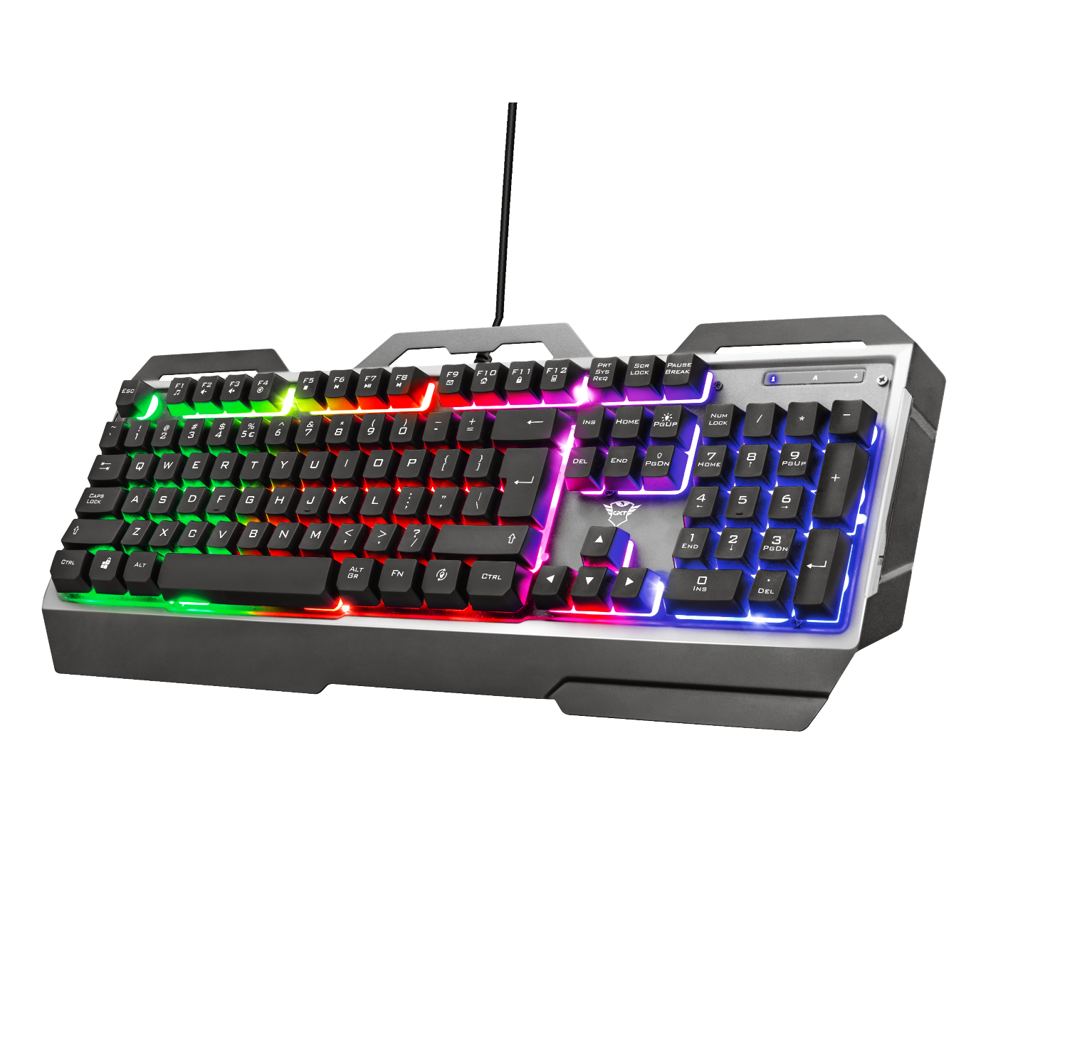 Teclado Gamer Trust Torac Gxt 856 RGB Multiplataformas Anti-Ghosting