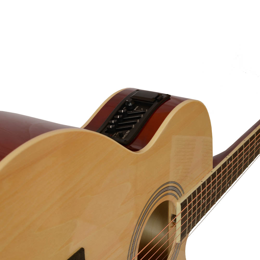 Guitarra Electroacústica 40" Valenciana Cuerdas Metal+Funda