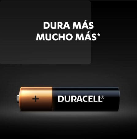 Pila Duracell AA (Doble A) Alcalina 1.5V de Larga Duración