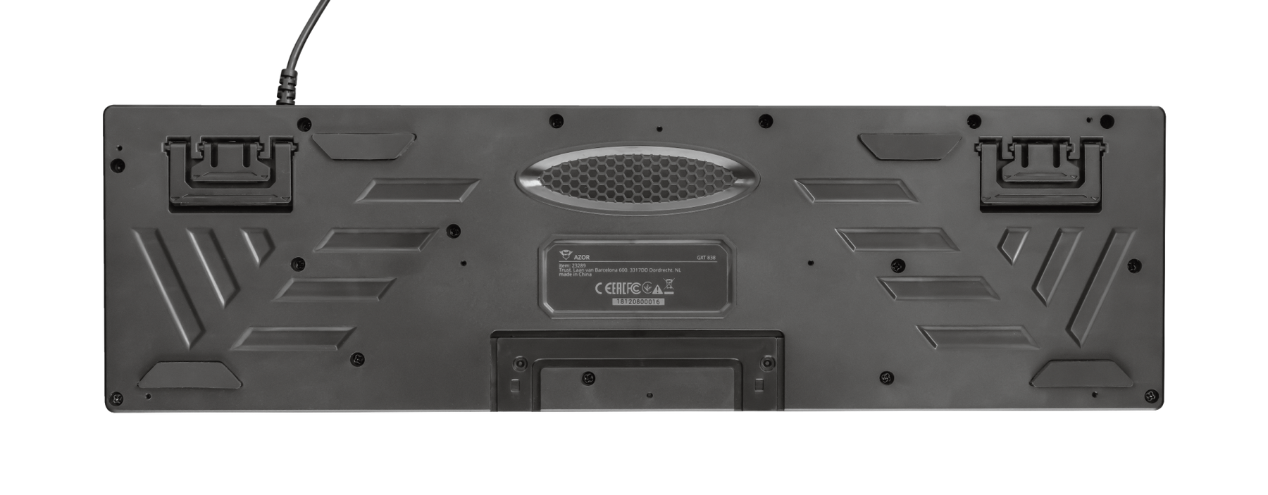 Teclado Gamer Trust Azor Gxt 835 Rgb Full Anti Ghosting