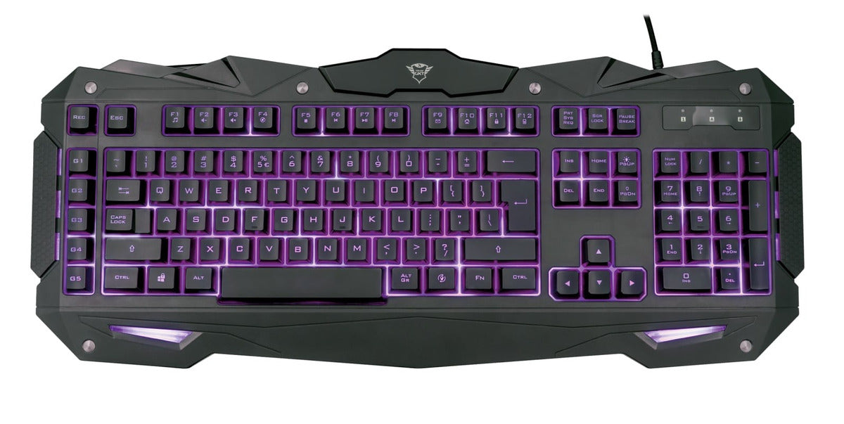 Teclado Gamer Trust Gxt 840 Myra Anti-Ghosting Multiplataformas