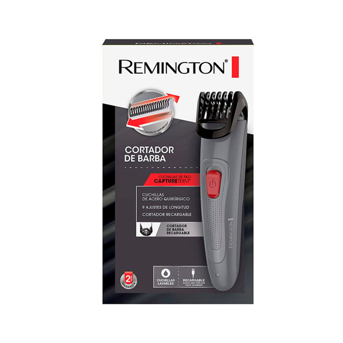 Cortadora de Barba Remington Beard Boss MB08A Recargable