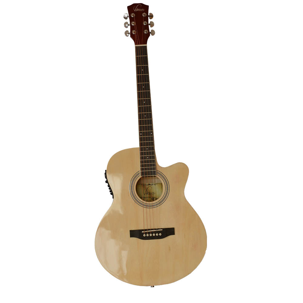 Guitarra Electroacústica 40" Valenciana Cuerdas Metal+Funda