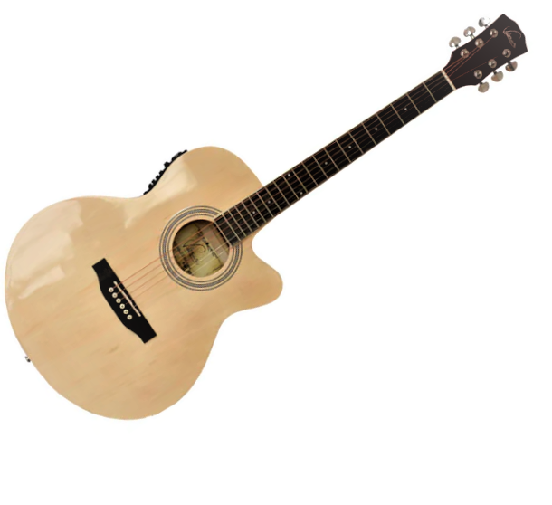 Guitarra Electroacústica 40" Valenciana Cuerdas Metal+Funda