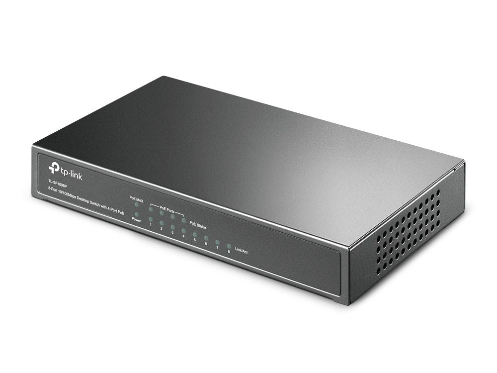 Switch TP-Link TL-SF1008P 4 Puertos POE + 4 Puertos Estándar