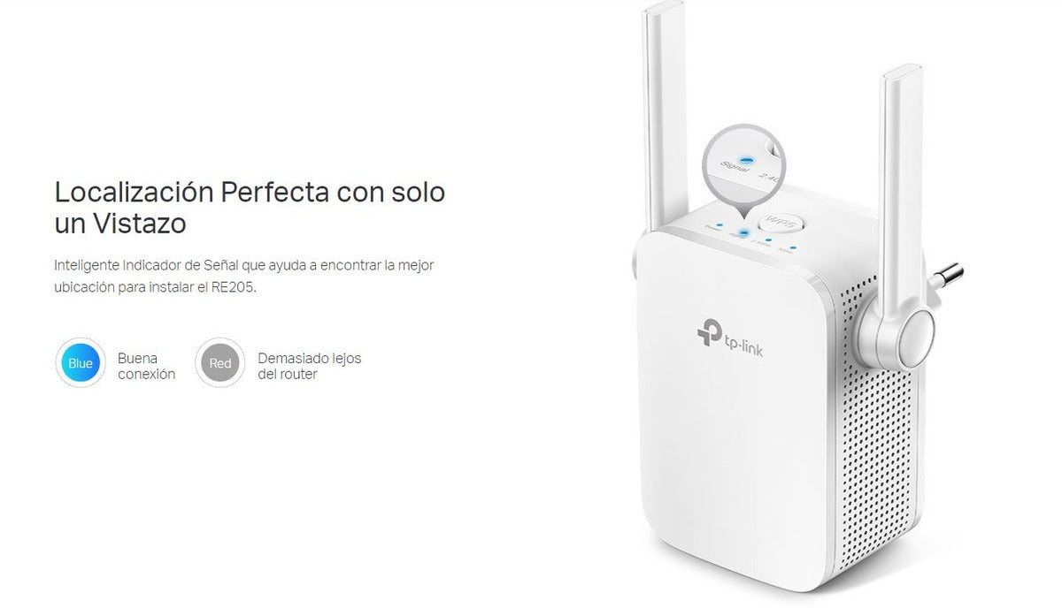 Extensor Wifi Inalambrico Tp-Link Ac750 Re205 750Mbps