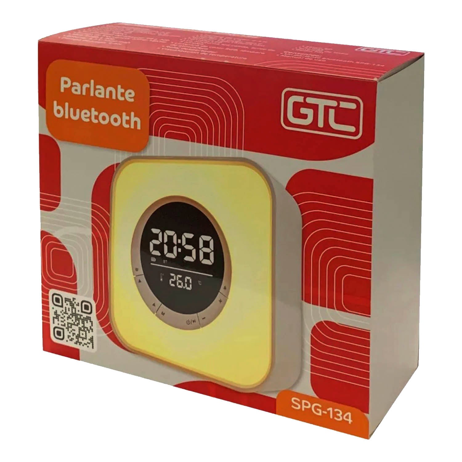Parlante Bluetooth RGB Despertador Reloj Temperatura SPG-134