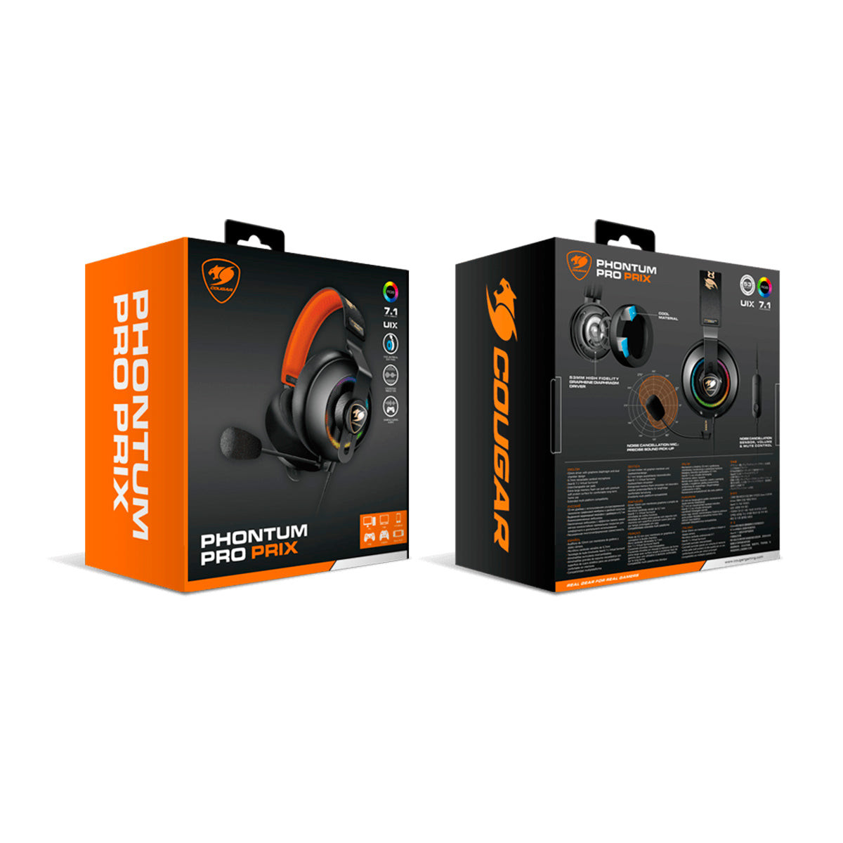 Audifonos Cougar Phontum Pro Prix USB 7.1 Multiplataformas