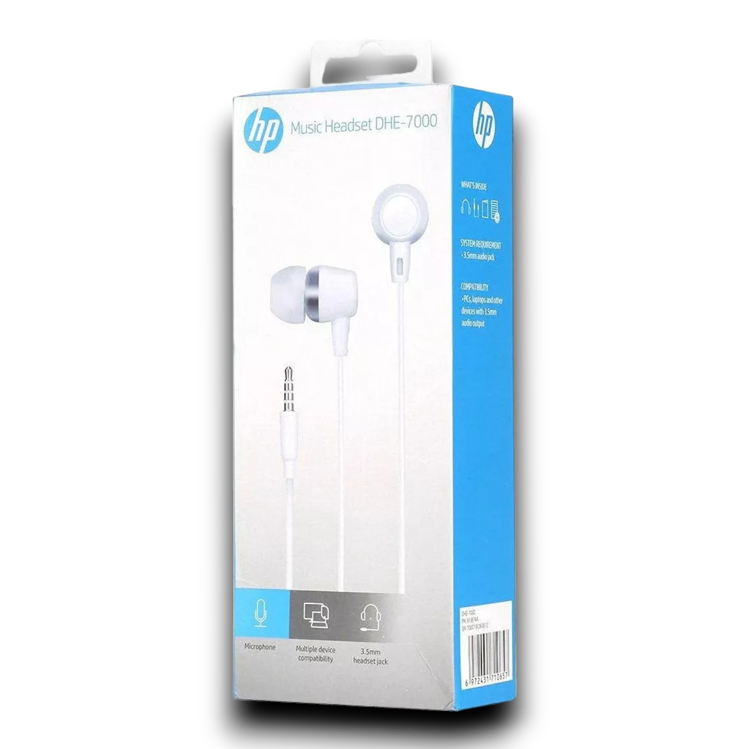 Audífonos In Ear HP Con Manos Libres Blancos DHE-7000