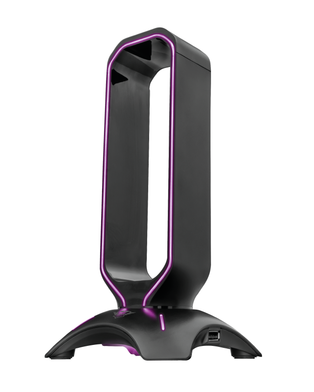 Soporte Stand Gamer RGB para Audífonos Trust Gxt 265 + HUB