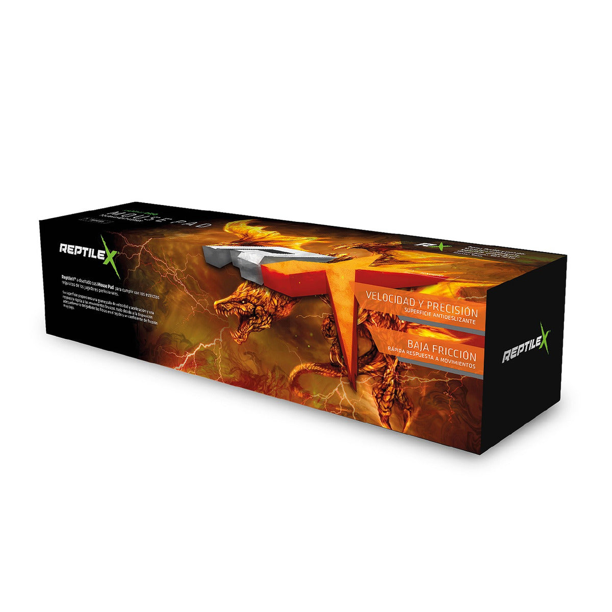Mouse Pad Gamer 70X30cm Reptilex Orange Edition Rx0009