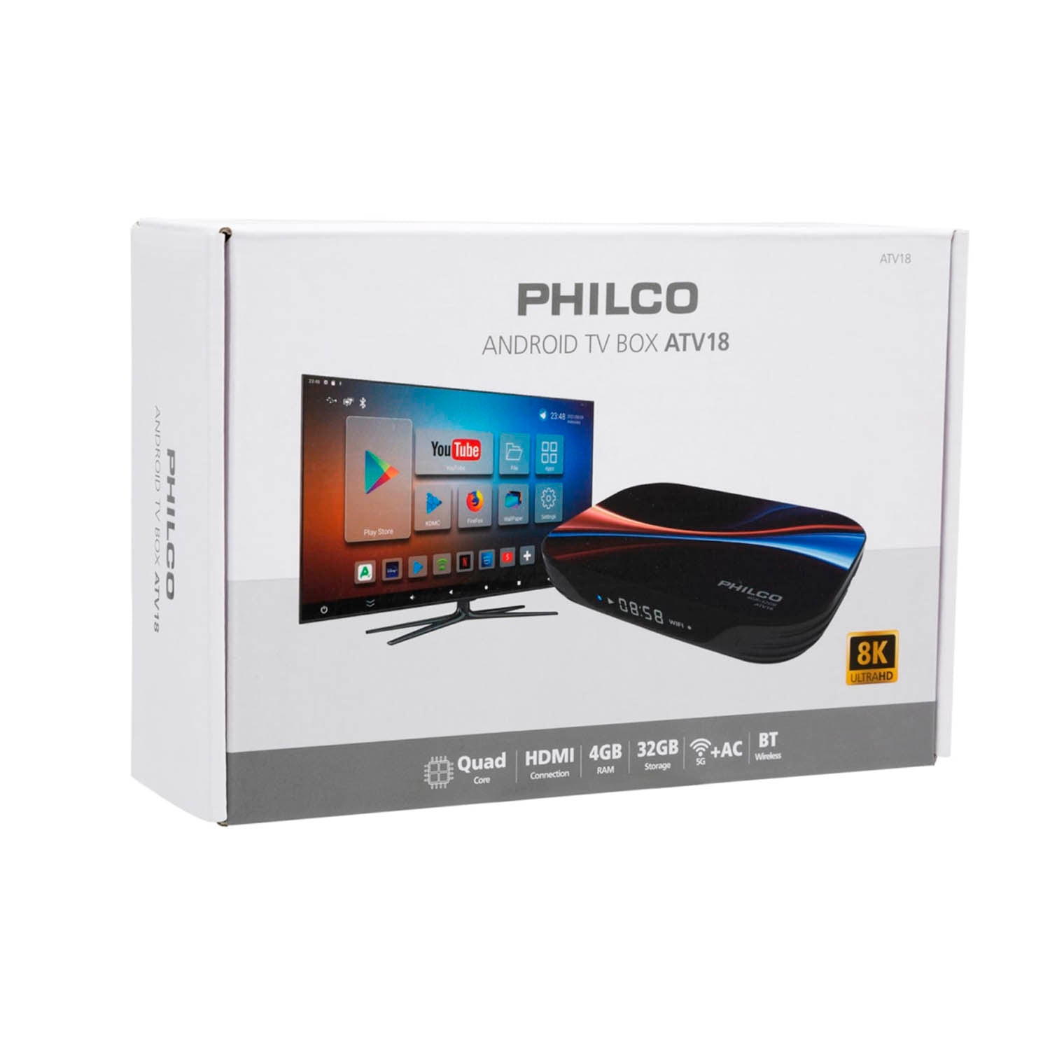 Android TV Pro 8K Amlogic X64 Box Quad-Core 4Gb Ram/32 Gb SD