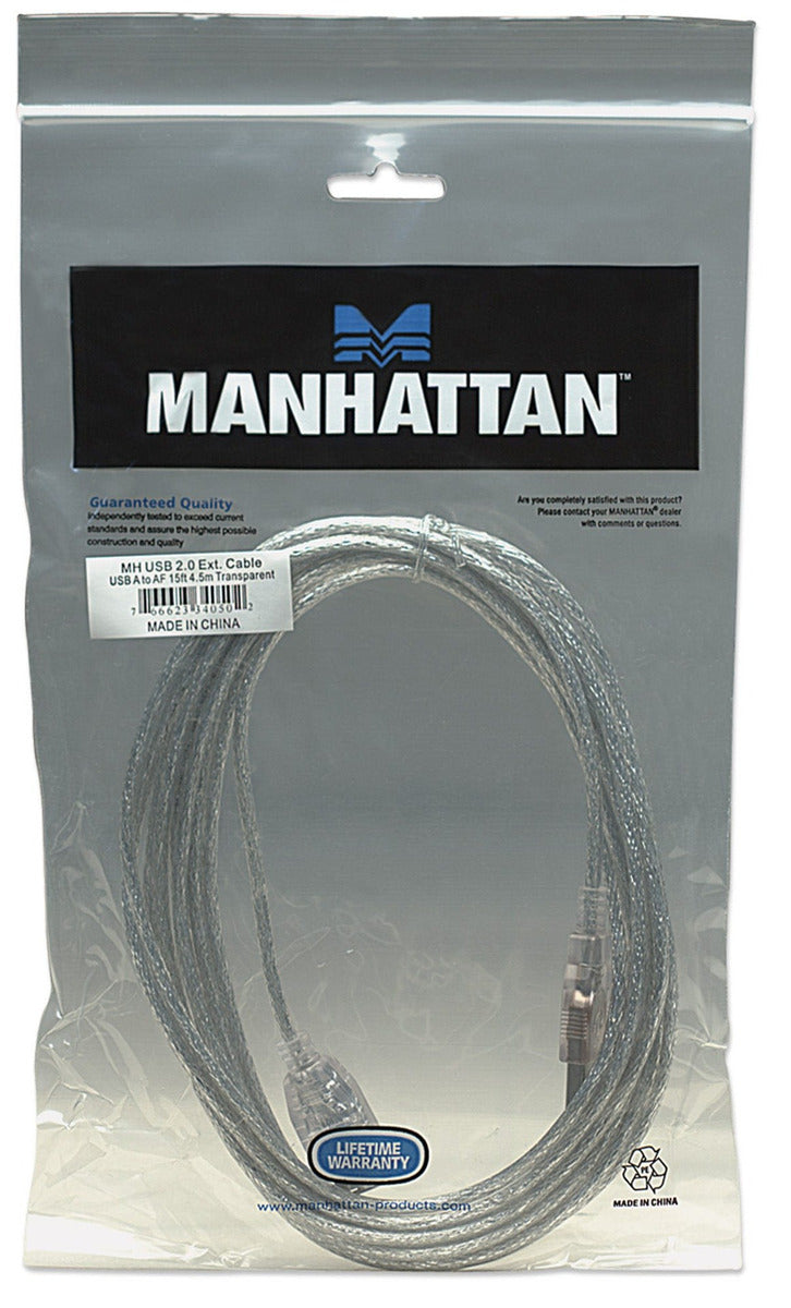 Cable De Datos Extension USB 4.5m Manhattan 340502