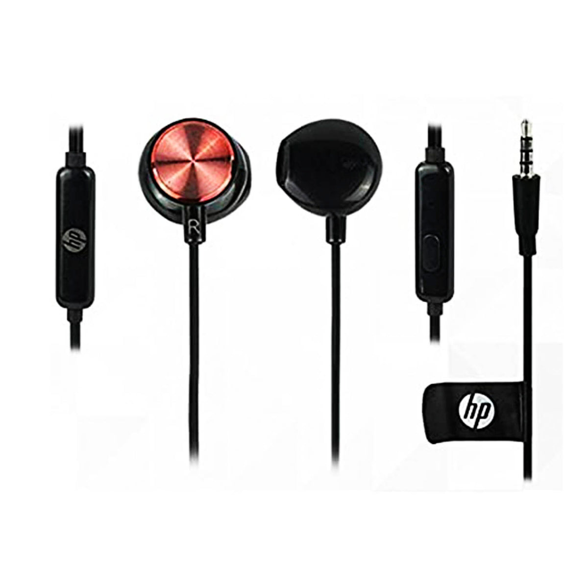 Audifonos HP Pro Con Microfono Negro y Rojo DHH-1112