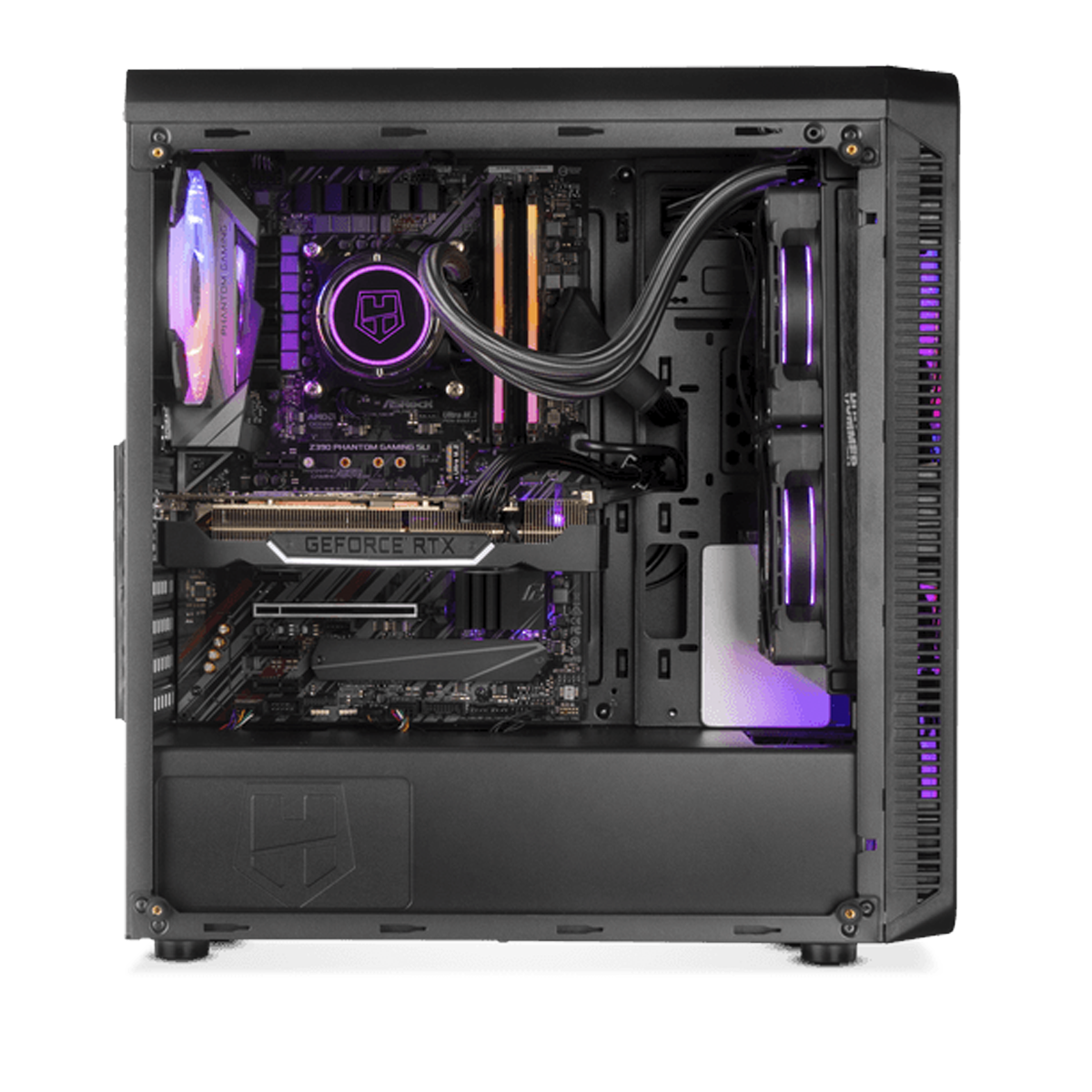 Gabinete Gamer Hummer Tgm + 4 Ventiladores Argb Full Color