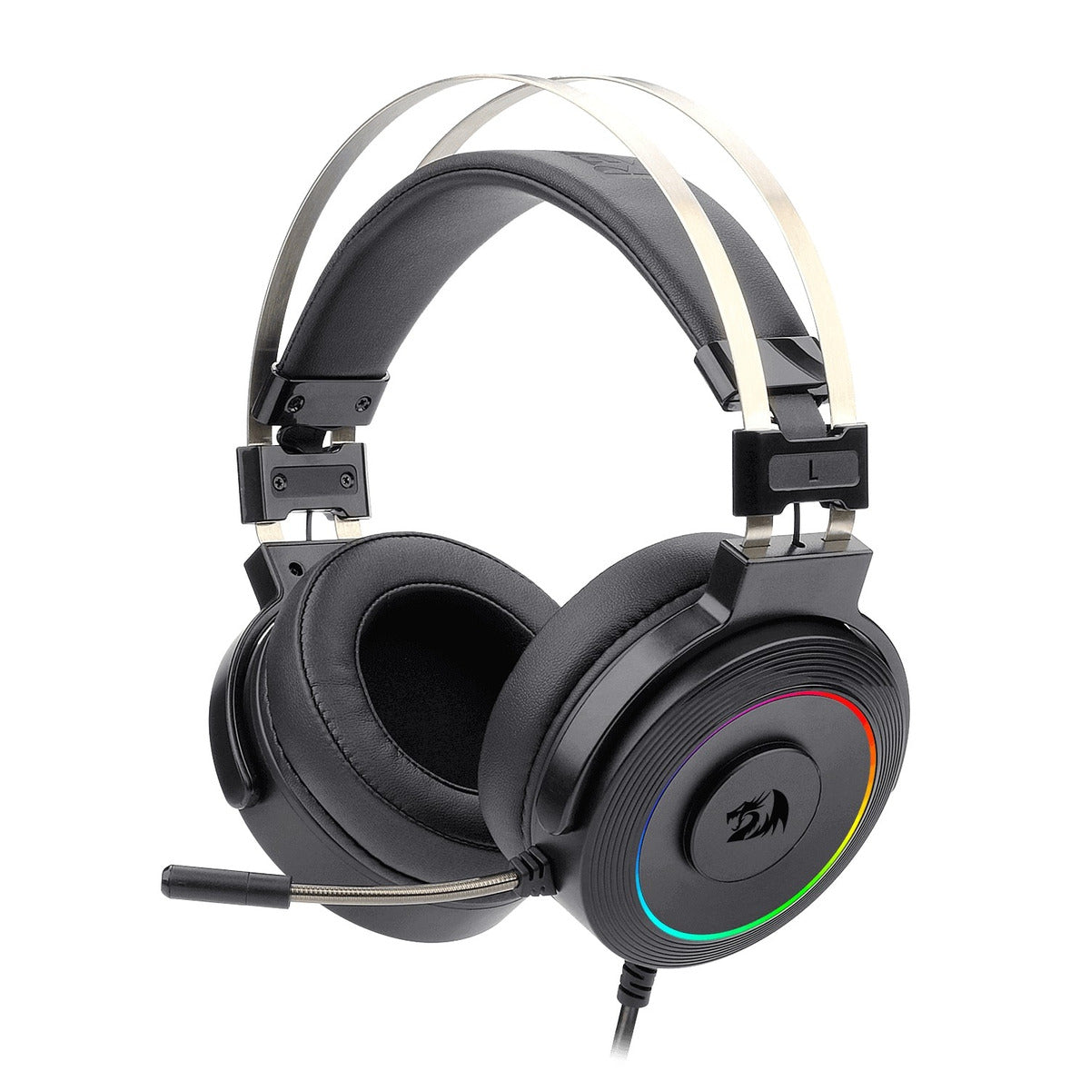Audifonos USB Redragon Lamia Black Audio 7.1 Con Soporte