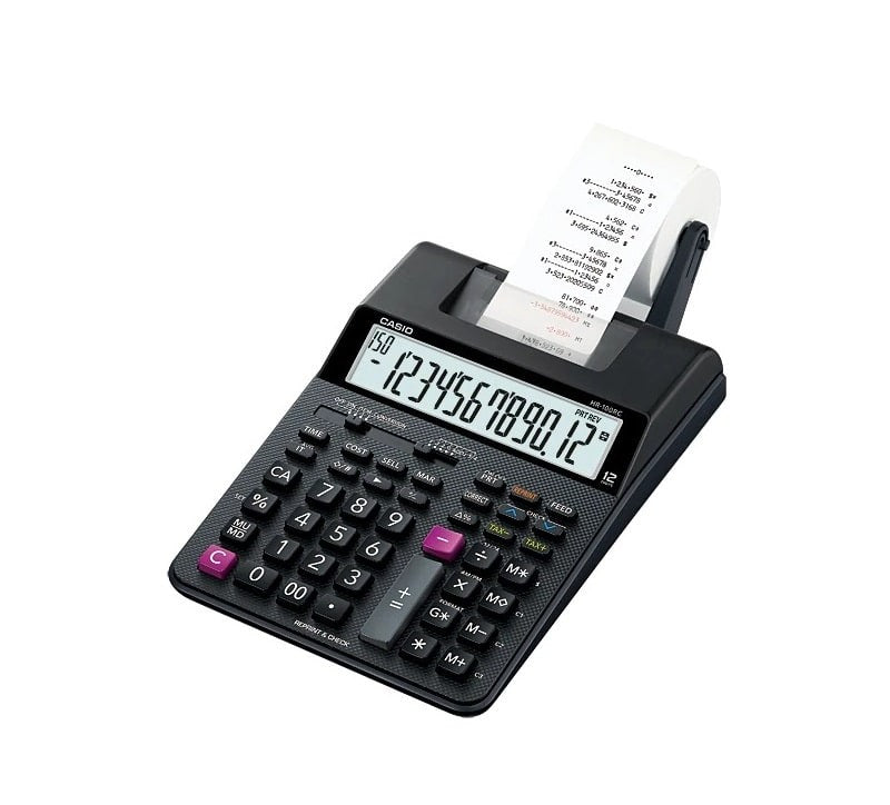 Calculadora Casio Con Rollo HR-100RC-BK-DC Profesional