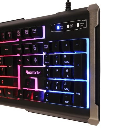 Teclado Gamer RGB Tecmaster para PC/ PS5/ PS4/ XBOX LK100D