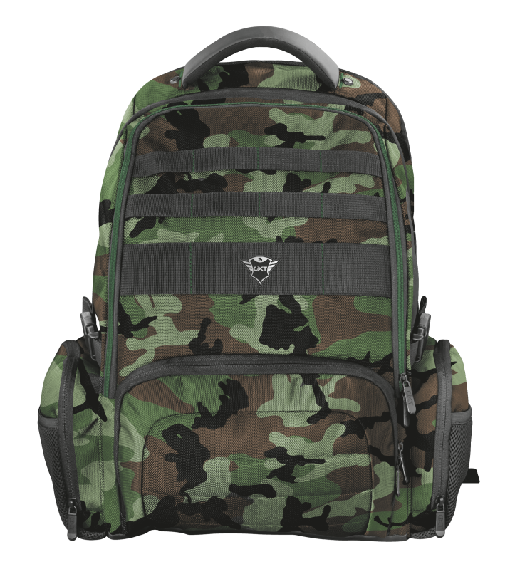Mochila Gamer Trust Gxt 1250C Xl Kamo Military Reforzada 23868