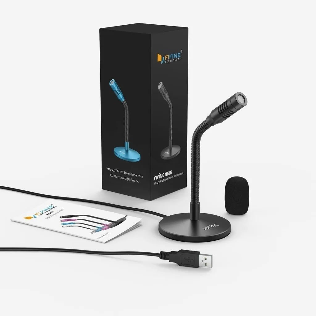 Microfono Usb Fifine K050B Flexible Condensador