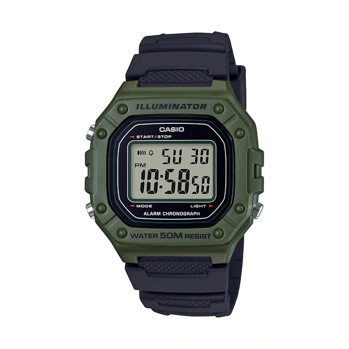 Reloj Hombre Casio W-218H-3Avdf Green Edition