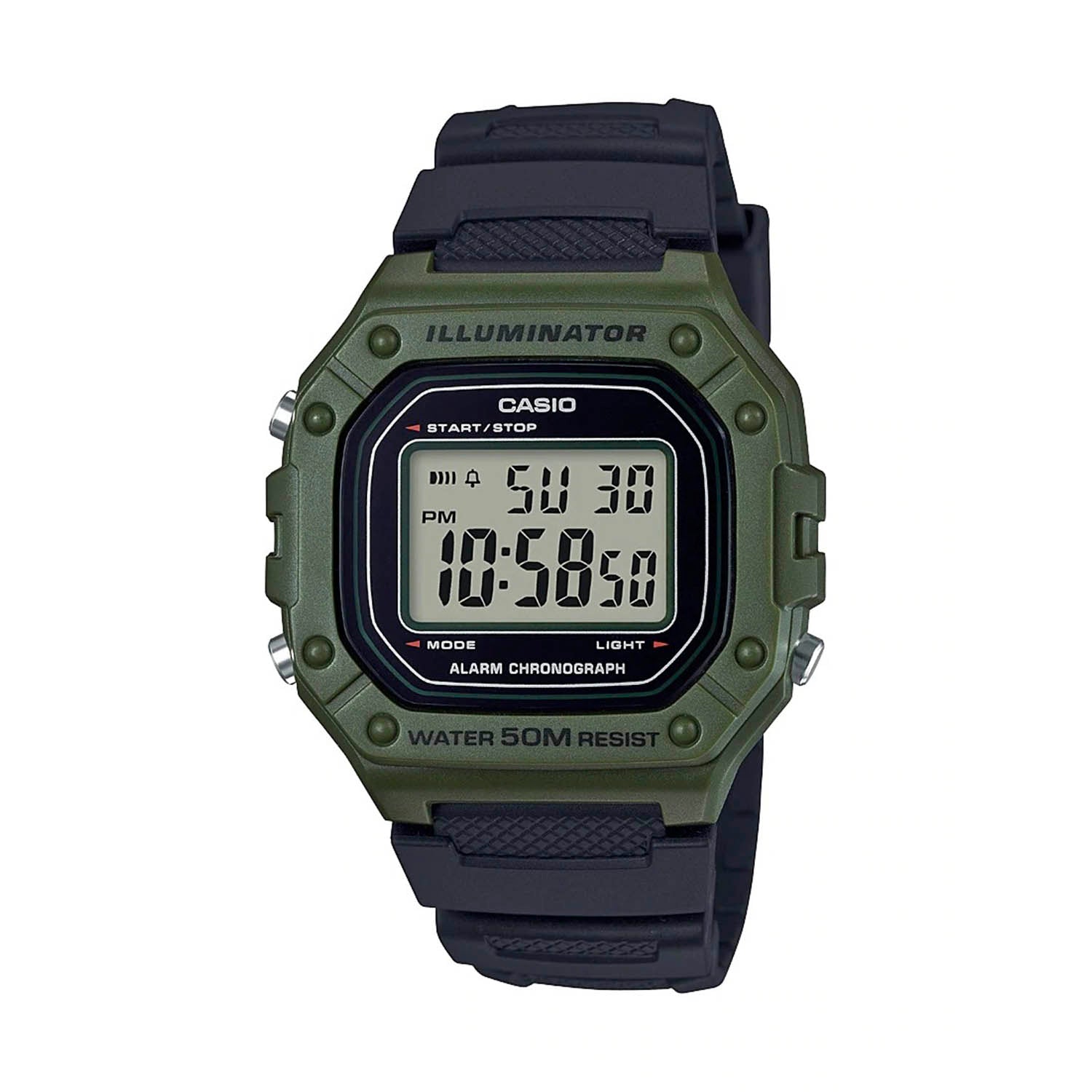 Reloj Hombre Casio W-218H-3Avdf Green Edition