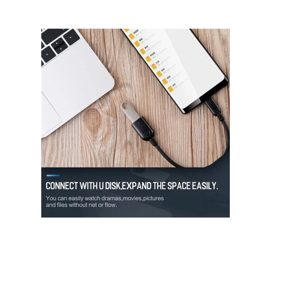 Cable De Datos OTG Micro USB A USB Hembra 2.0 Rock Rcb0604