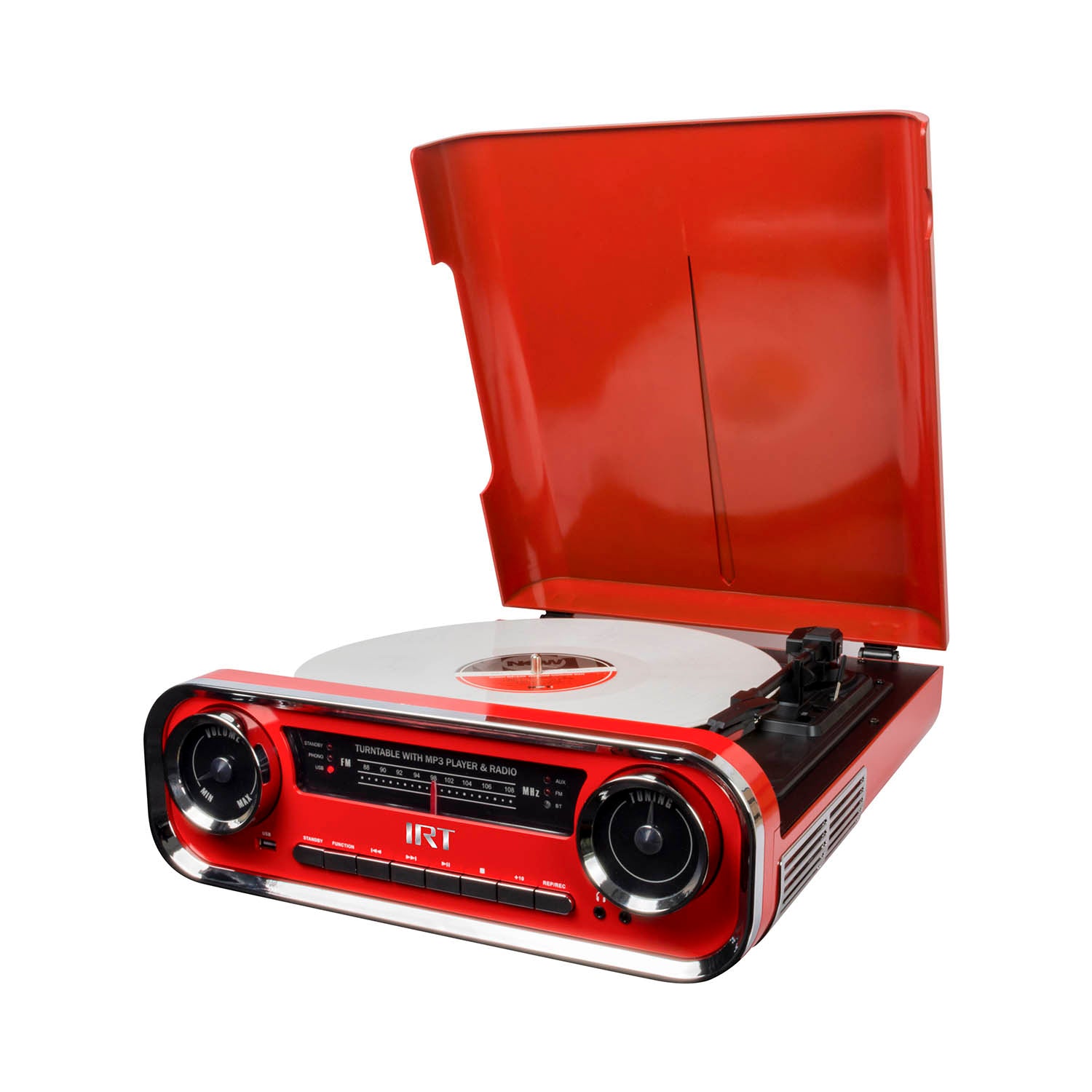 Toca Discos Tornamesa Irt Vintage Cadillac Am Fm Bt Usb