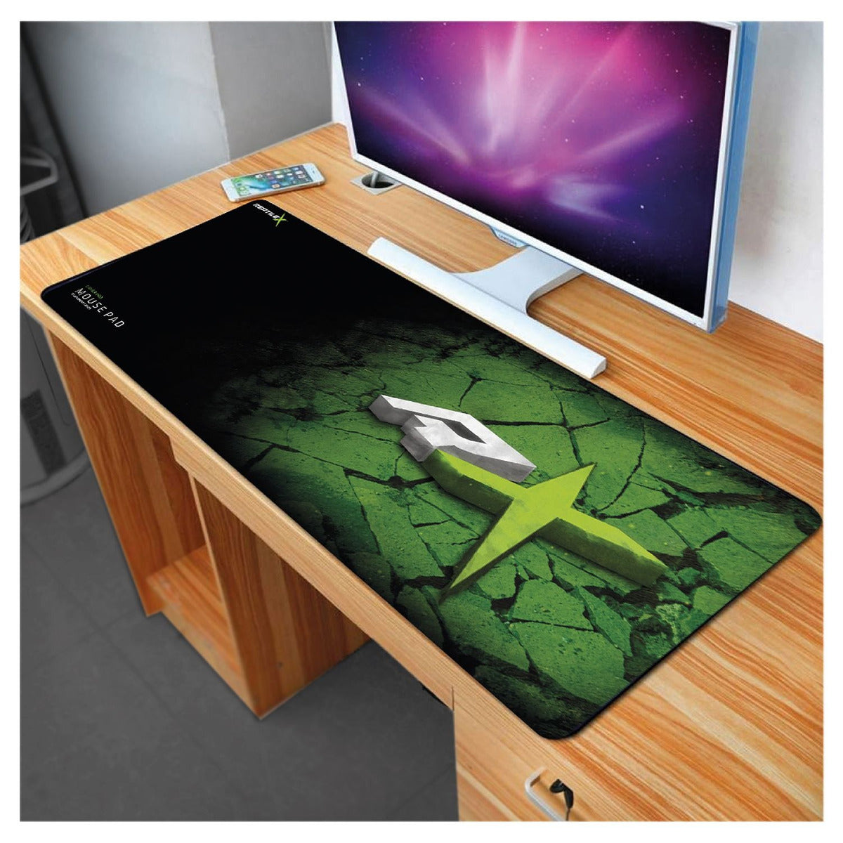 Mouse Pad Gamer 70X30cm Reptilex Green Edition Rx0009