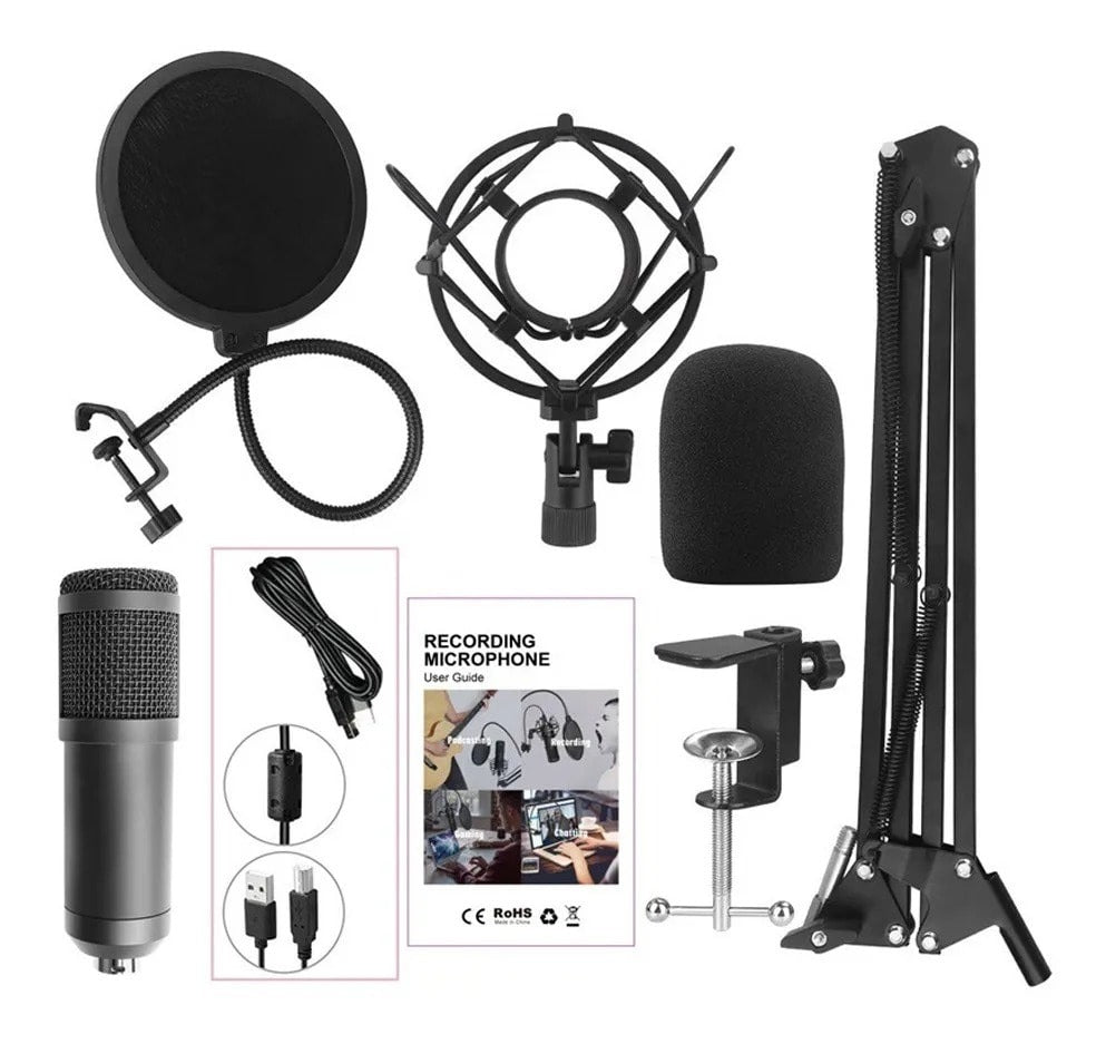 Kit Microfono Condensador De Estudio Fifine T669B Pro Pc/Ps4