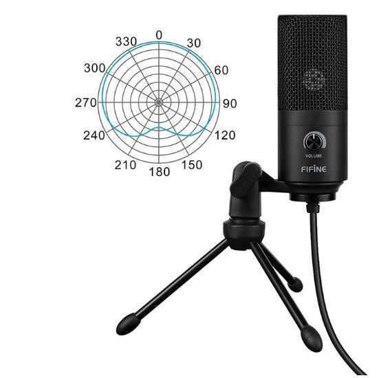 Micrófono Condensador USB Multiplataformas Fifine K669BK Pro