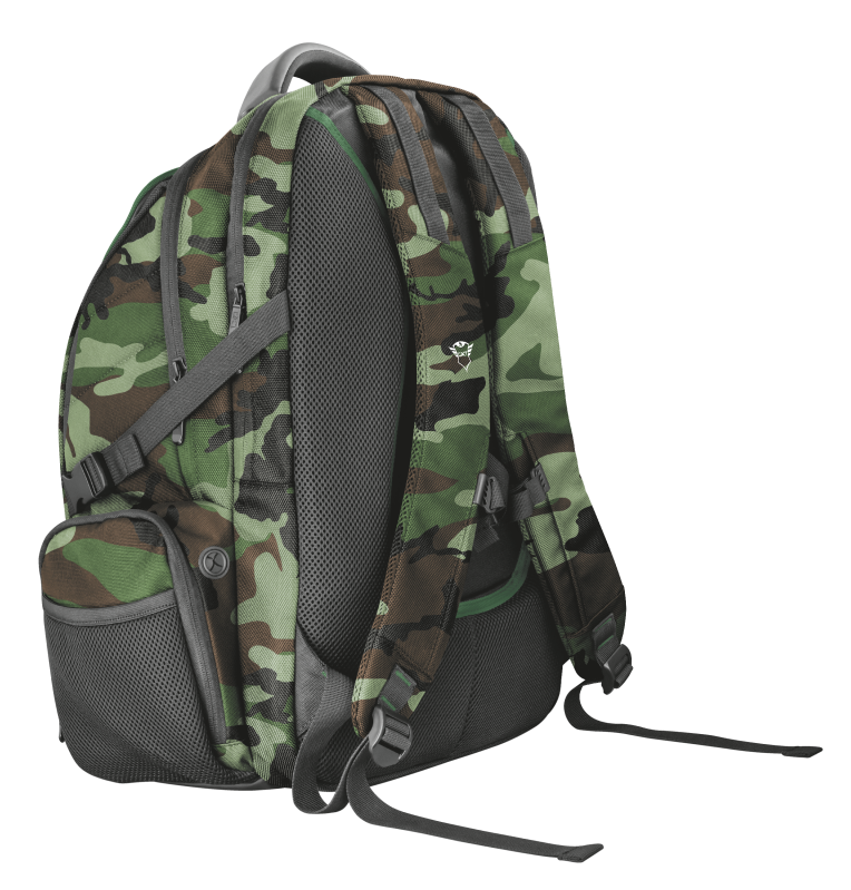 Mochila Gamer Trust Gxt 1250C Xl Kamo Military Reforzada 23868