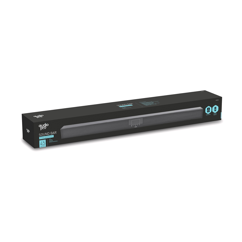 Barra de Sonido con Subwoofer Bluetooth 45W BT/Usb/SD/FM