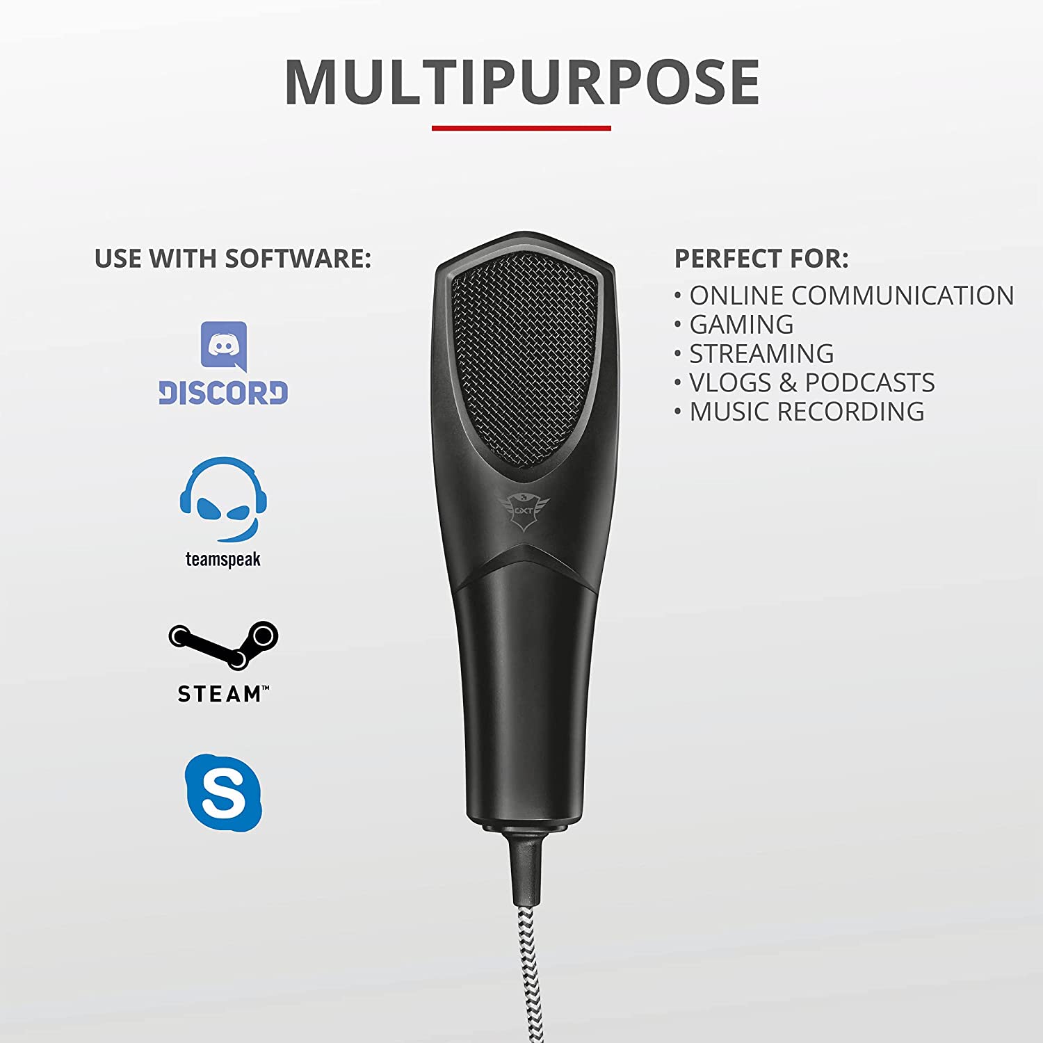 Microfono Usb de Condensador Profesional Trust GXT 232 Mantis