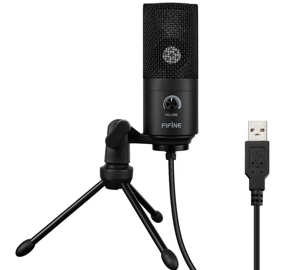 Micrófono Condensador USB Multiplataformas Fifine K669BK Pro